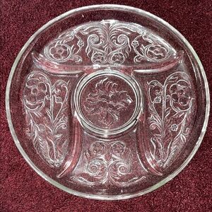 Elegant Clear Glass Serving Platter